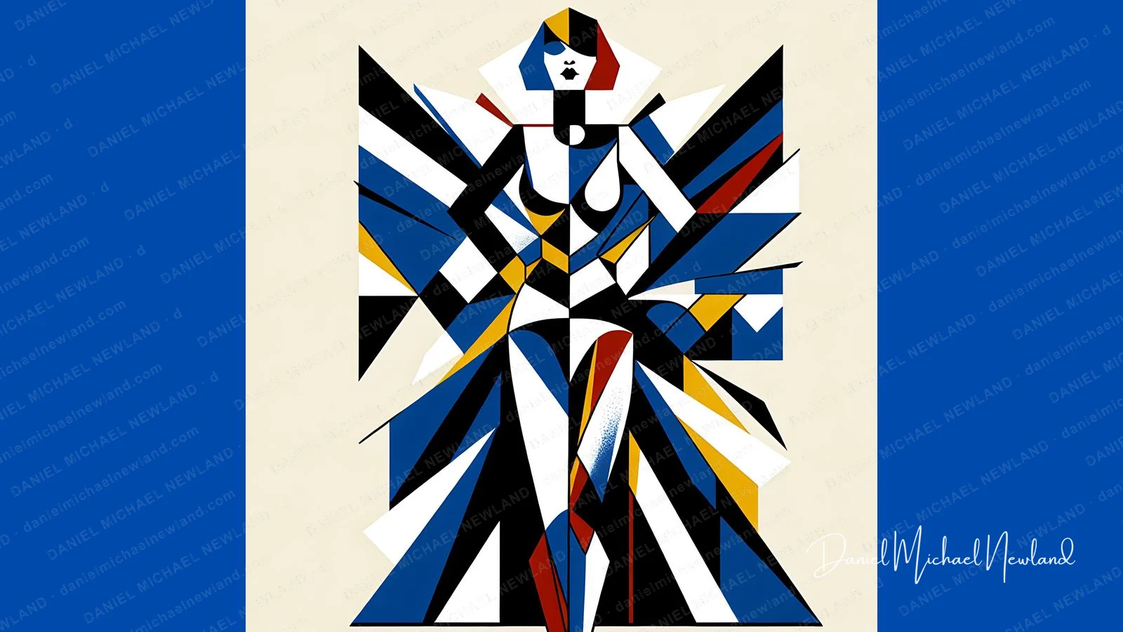 Finale, Moulin Cubism digital cubism artwork by Daniel Michael Newland