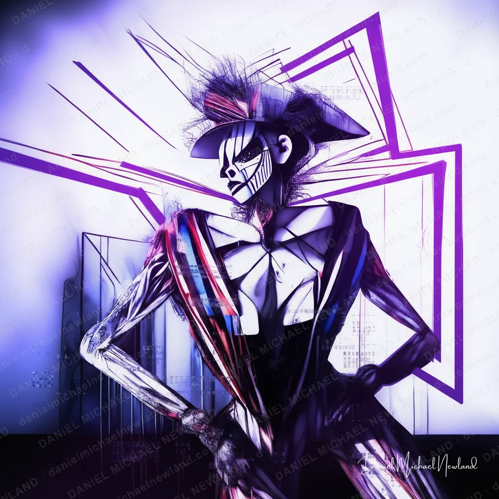 Voltage, Infinite Forms digital cubism artwork by Daniel Michael Newland