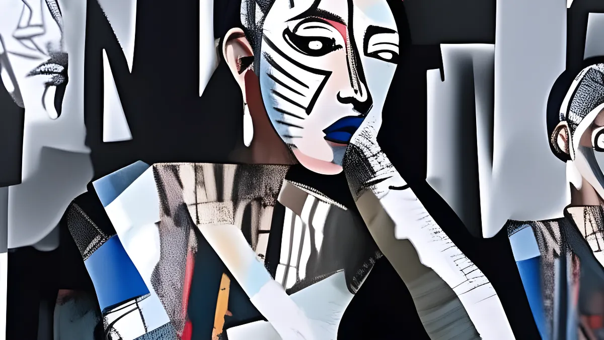 The Fractured Portrait: How I Deconstruct the Face in Digital Cubism